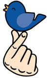 Heart bird