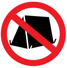 No camping