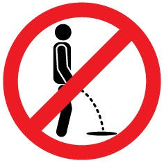 No urinating here