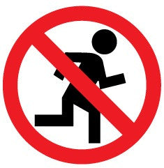 No running