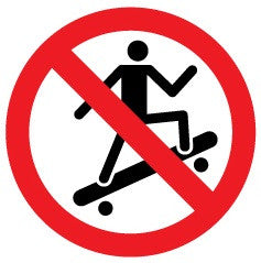 No skateboarding